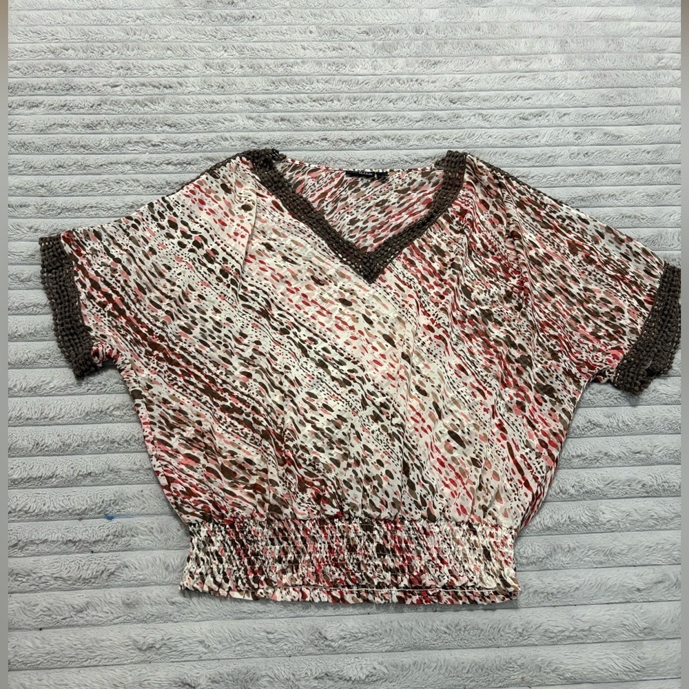 a.n.a A New Approach Printed Blouse Sheer